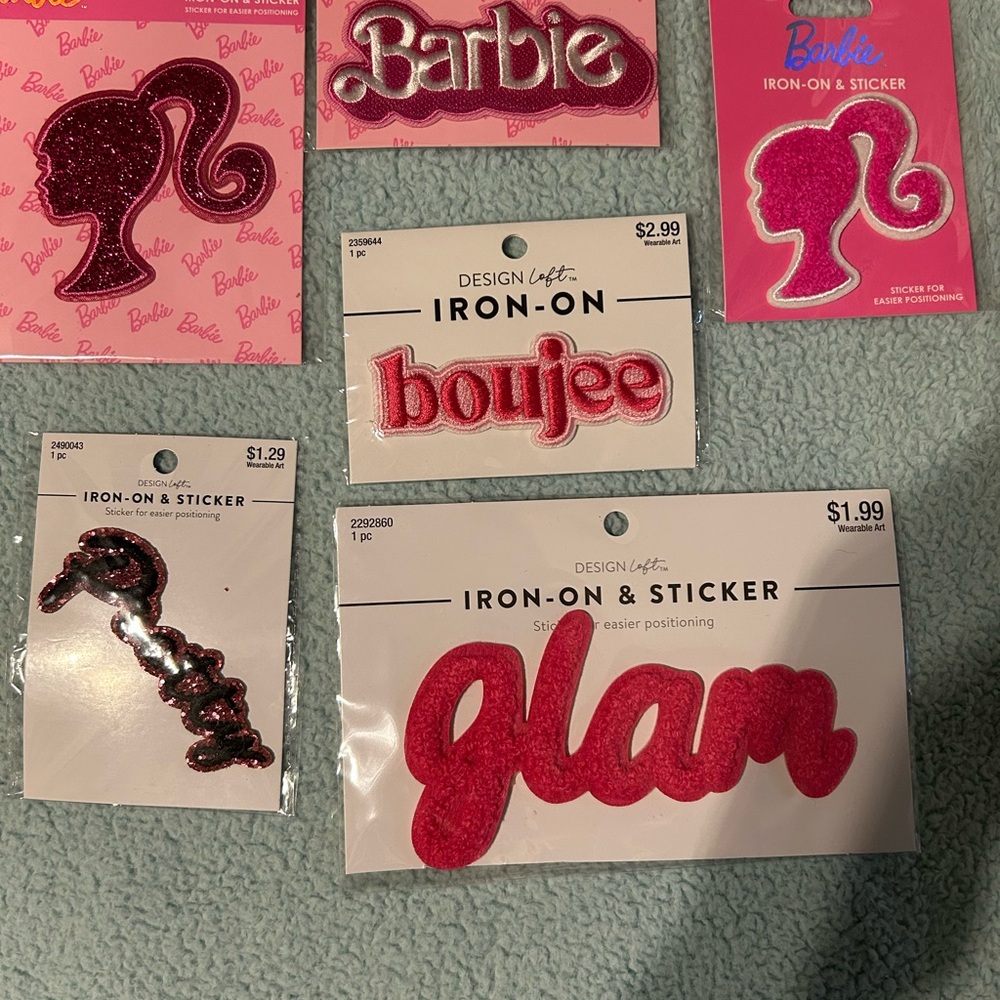 Barbie Pink Script Iron-On Patch - Picture 14 of 15